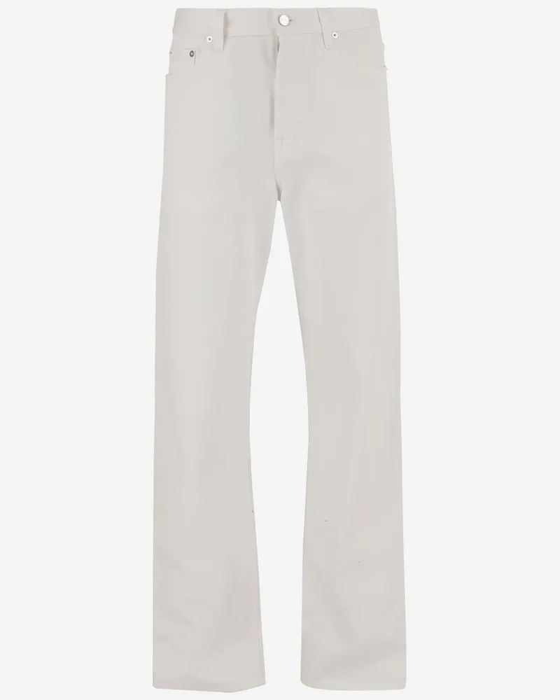 Gucci Men's Cotton Denim Jeans White Trousers White