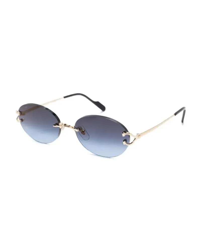 Cartier CT0551S Gradient Lens Sunglasses — Blue Blue
