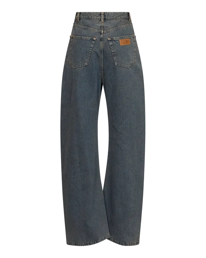 Maison Margiela Women's Jeans Light Grey Denim Blue Cotton Blue