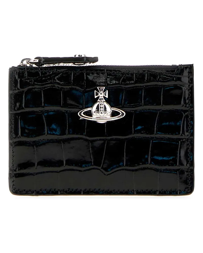 Vivienne Westwood Women's Card Case Black Leather Cases Black
