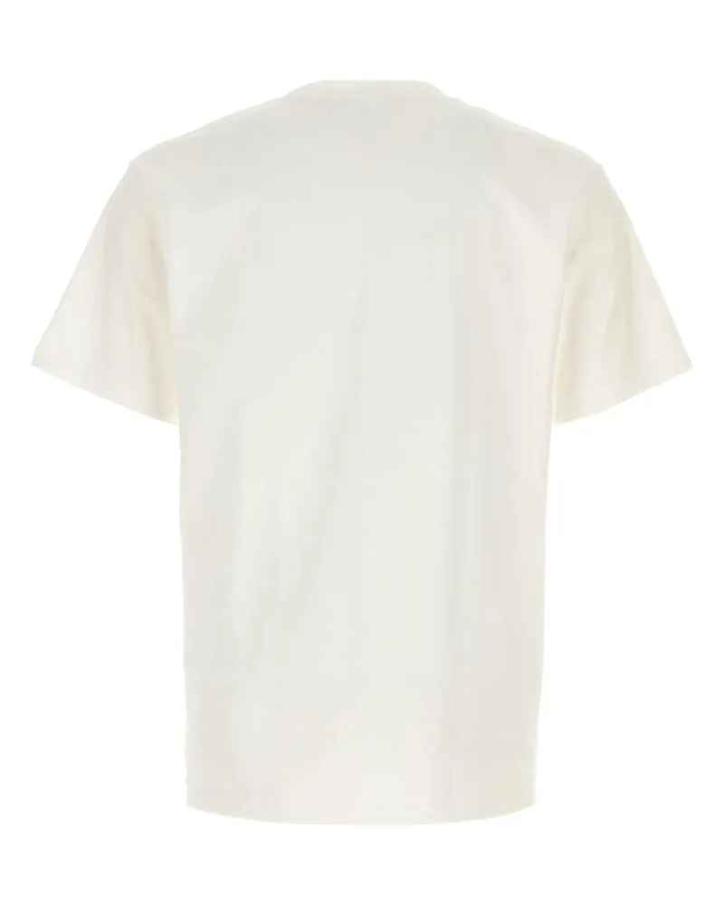 BAPE Men's White Cotton 1st Camp Baby Milo T-Shirt Whitexgreen Exterior Exterior: T-shirts And Polos White