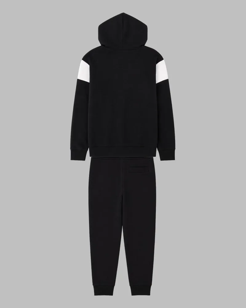 HUGO BOSS Hooded Cotton-Blend Joggers — Black Black