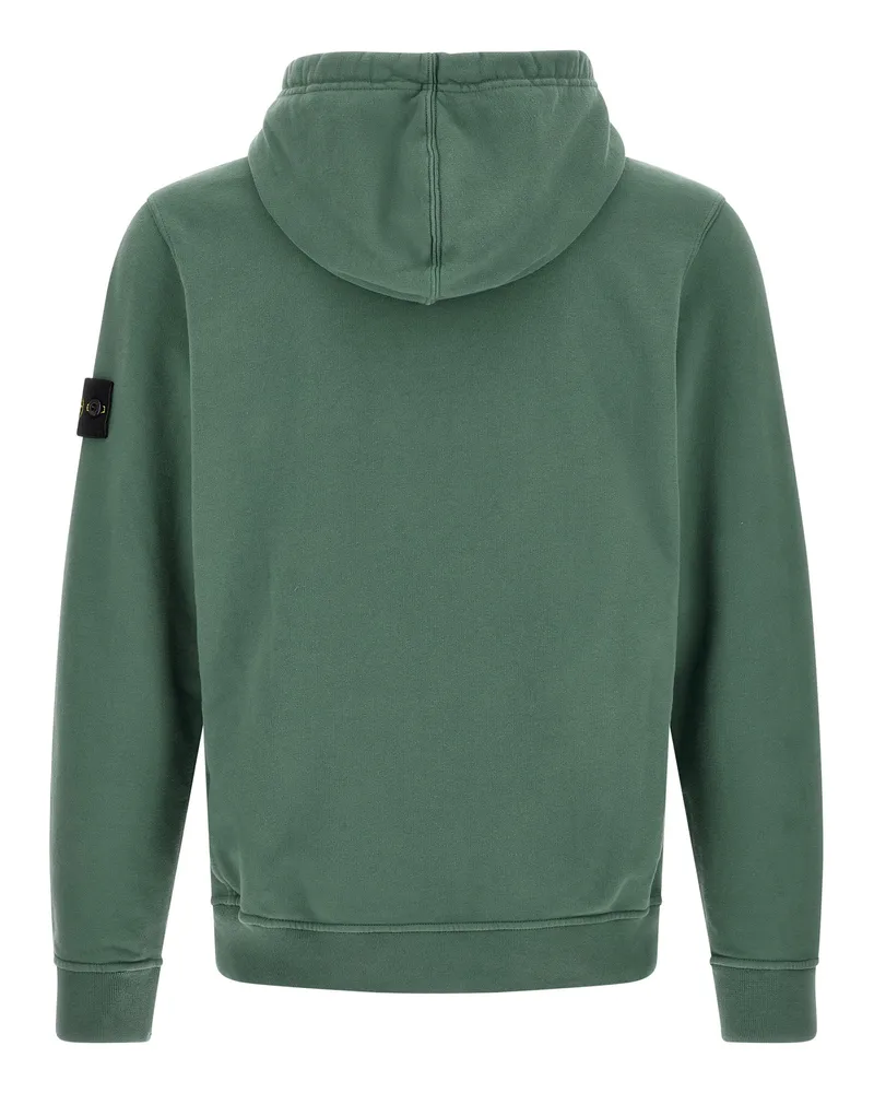 Stone Island Stretch Cotton Hoodie — Green Green