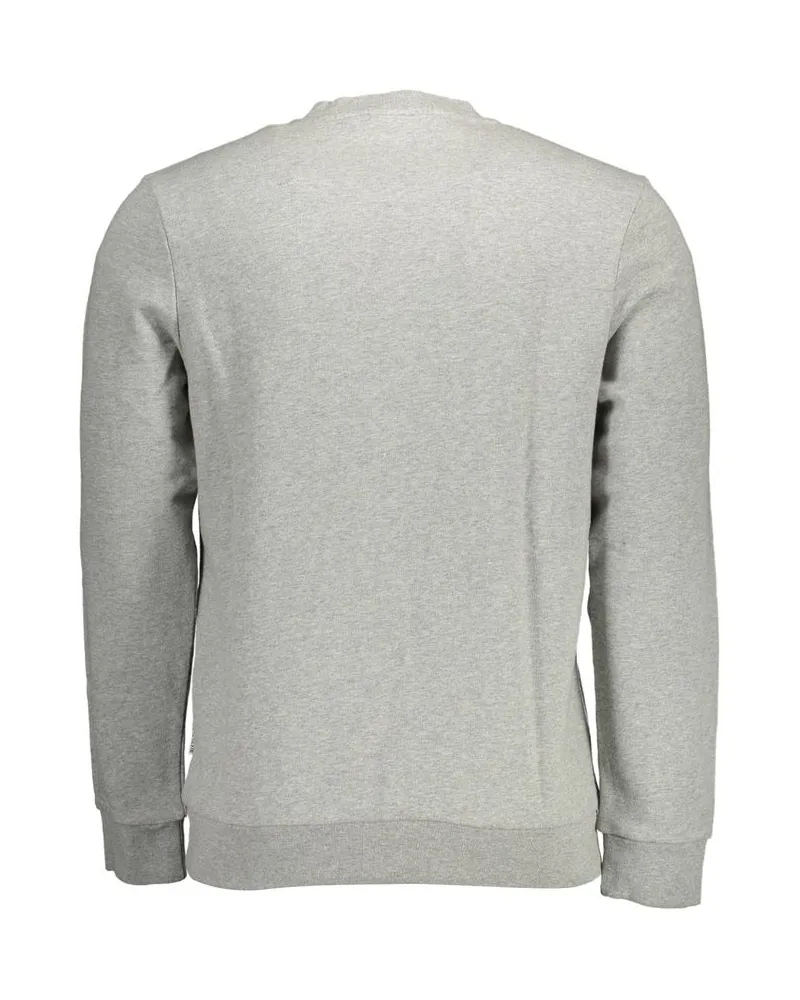 Napapijri Logo-Print Cotton Sweatshirt — Gray Gray