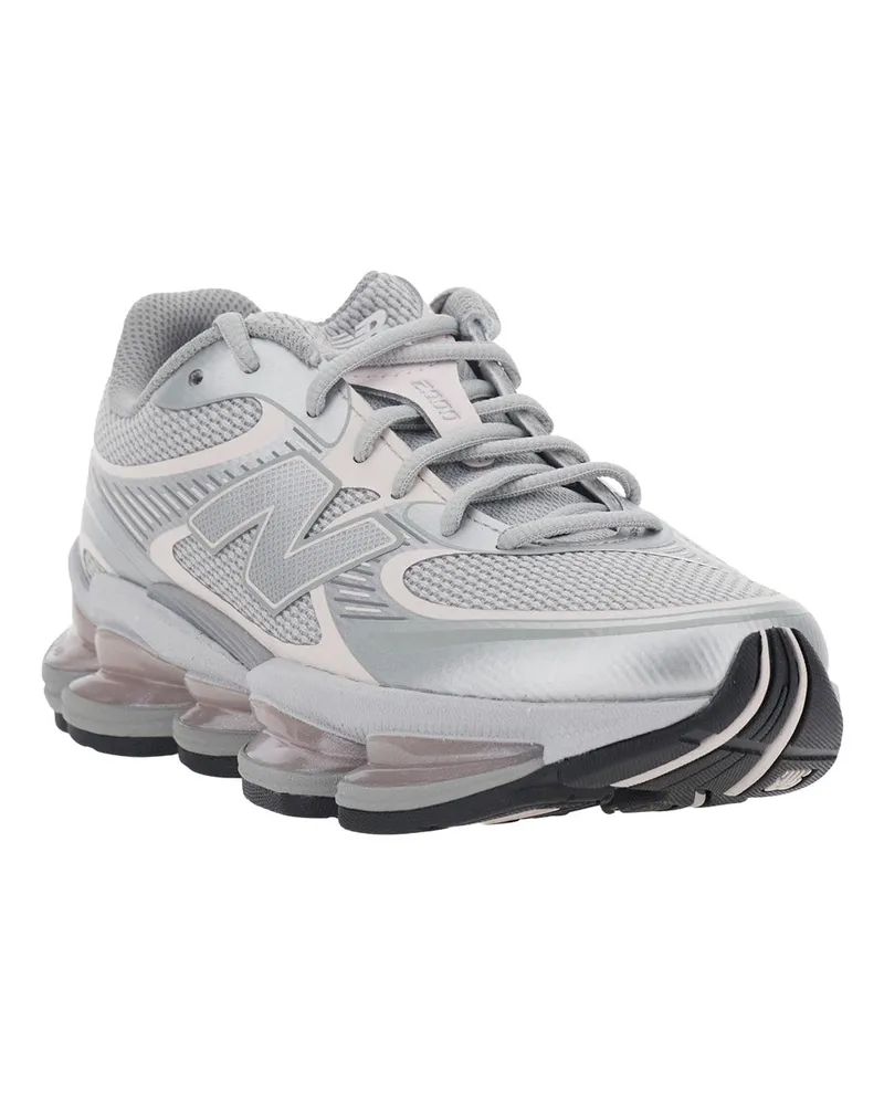New Balance Unisex Sneakers 2000 Pink Tech Fabric Trainers Pink