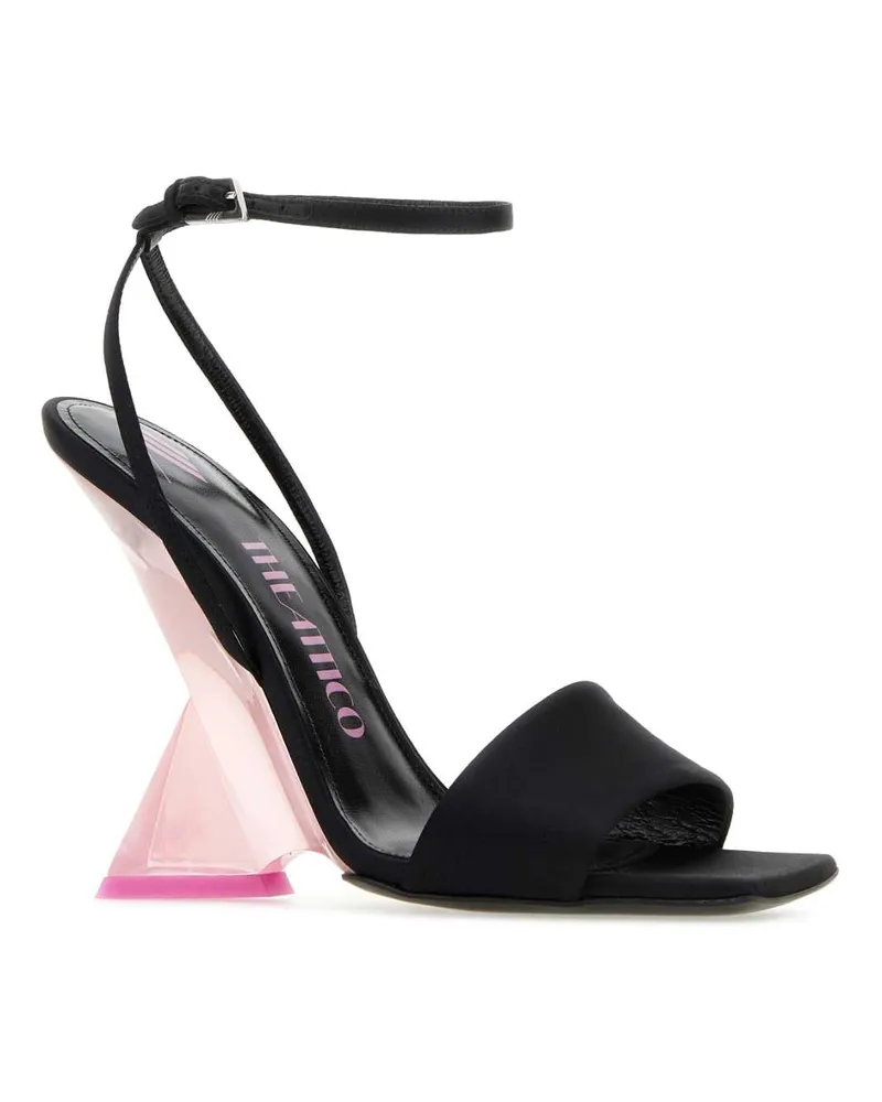ATTICO Women's Black Satin Cheope Sandals Blackpink Sandali Black