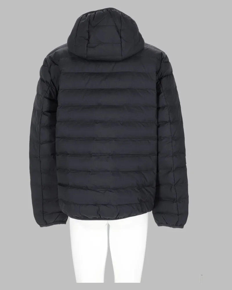 Fred Perry Quilted Recycled Polyamide Down Jacket — Black Black