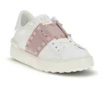 Women's White Calf Leather Bos Taurus Low Top Sneakers