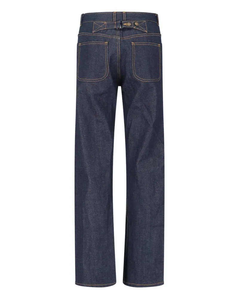 Thom Browne Women's Jeans Blue Cotton Blue