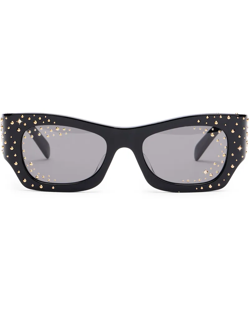Celine Women's Black Sunglasses With Gold Details Acetate Black