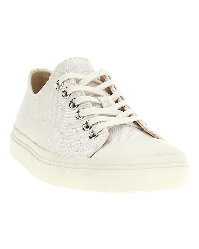 Moschino Women's White Cotton Low Top Sneakers White
