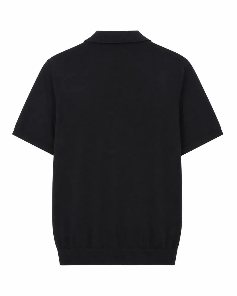 Emporio Armani Virgin Wool Polo — Blue Blue