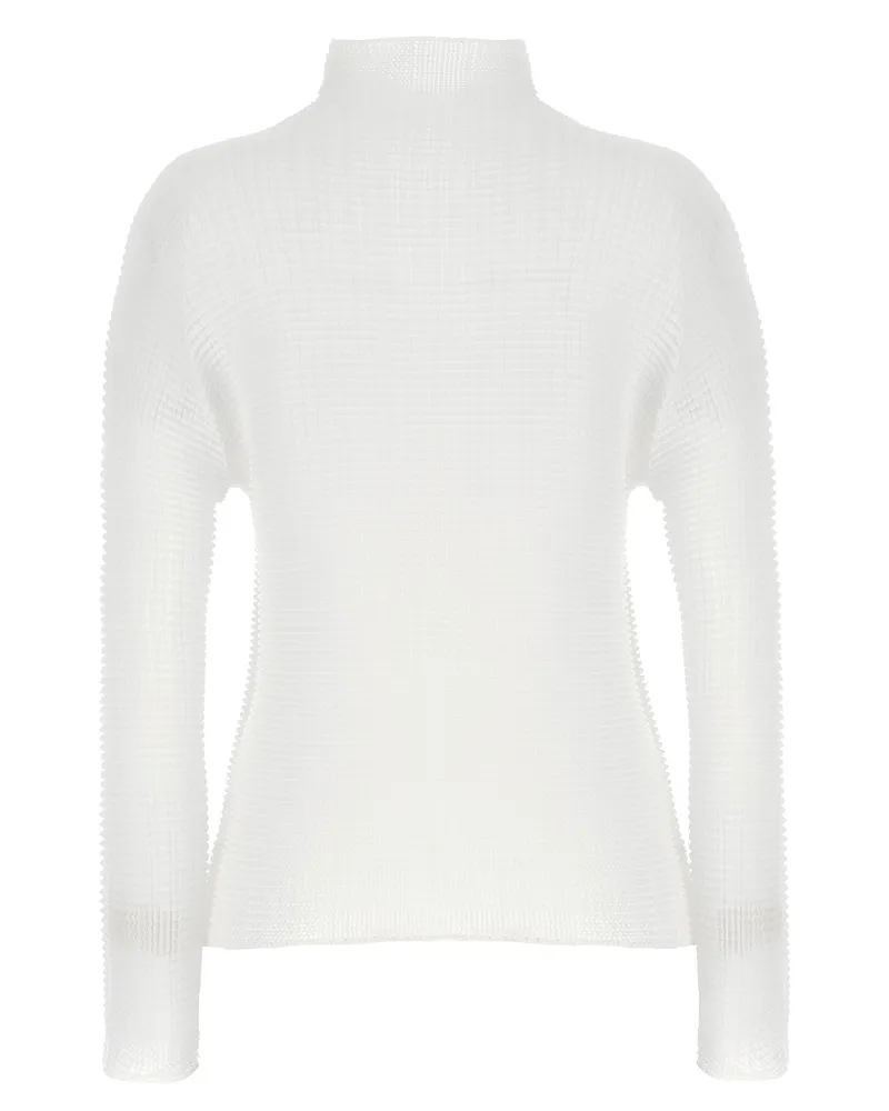 Issey Miyake Women's White Polyester Blouse White