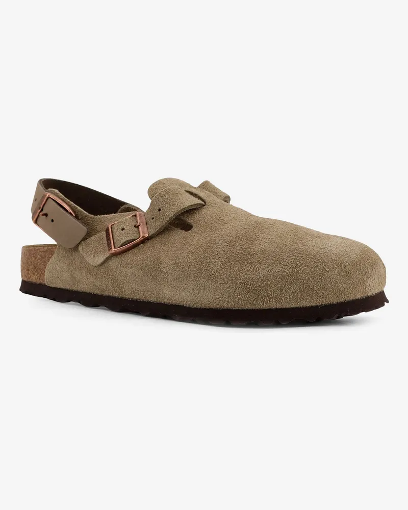 Birkenstock Women's Tokio Ii Suede Mule Beige Sandal Beige