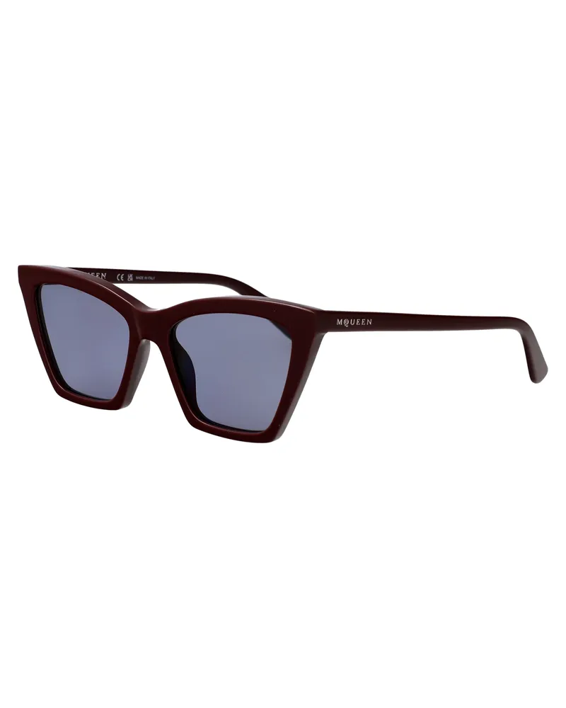 Alexander McQueen Women's Sunglasses Am0536s Red-Light Blue Red-Red-Light Acetate Red/red/light Red