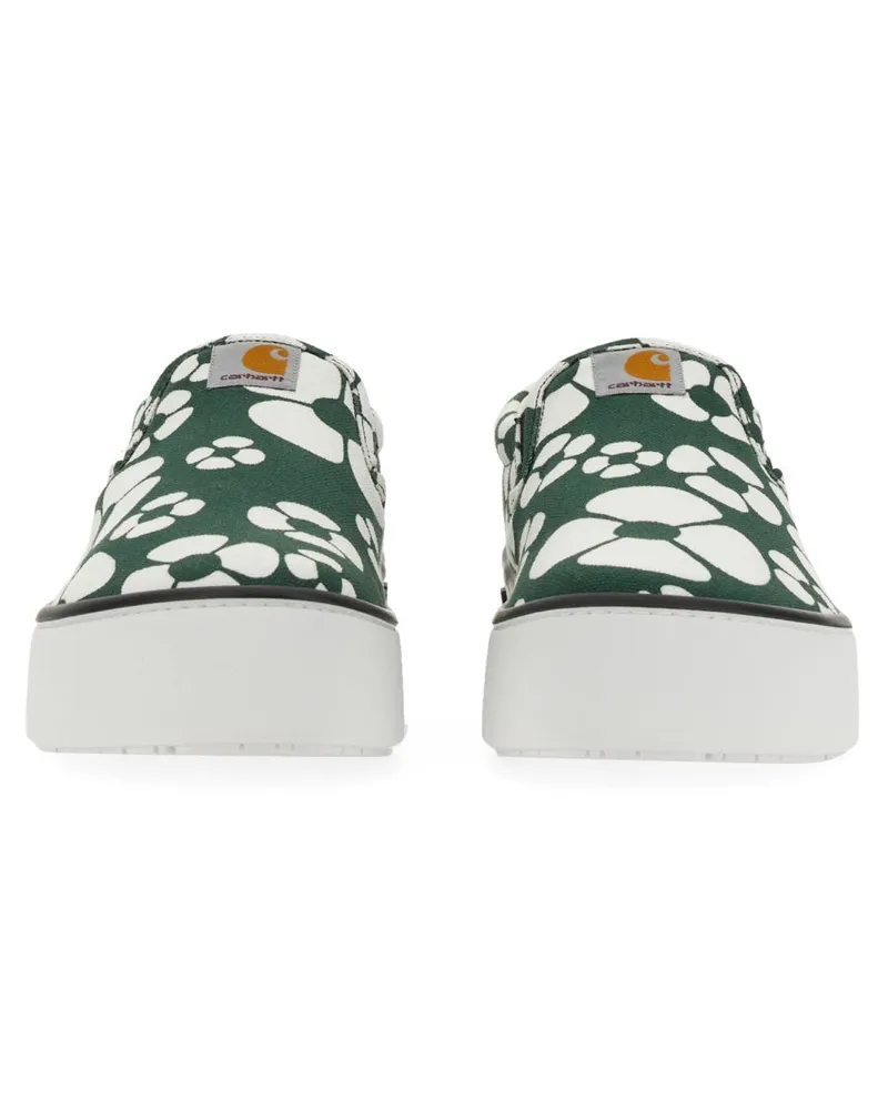 Marni Slip-On Cotton Sneaker — Green Green