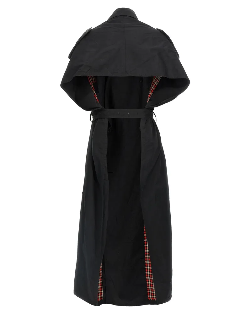 Balenciaga Stole Coat — Black Black
