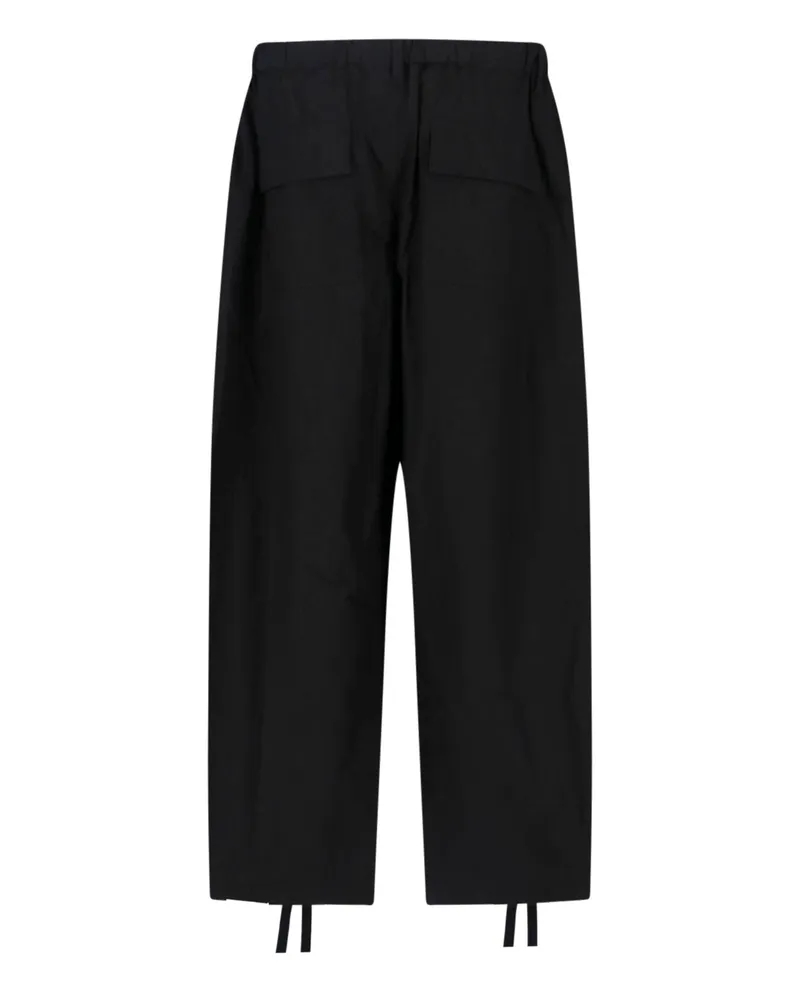 Sacai Men's Trousers Black Cotton Black
