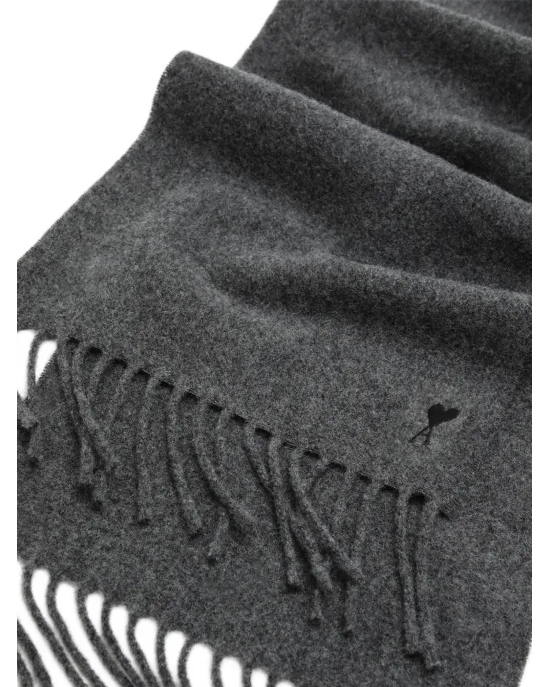 AMI Paris Scarf — Charcoal Charcoal