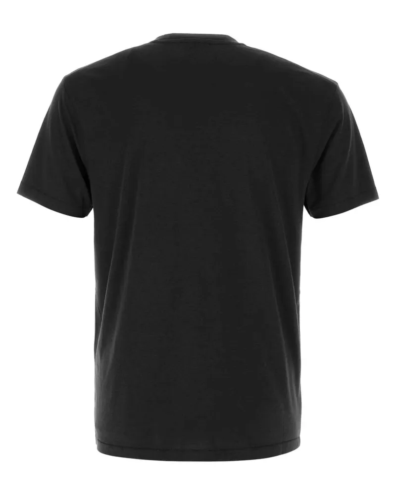 Tom Ford Men's Slate Lyocell Blend T-Shirt Black Cotton T-shirts And Polos Black