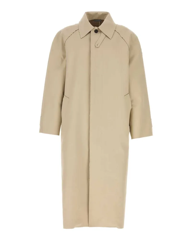 Balenciaga Raw Edge Trench Coat — Beige Beige