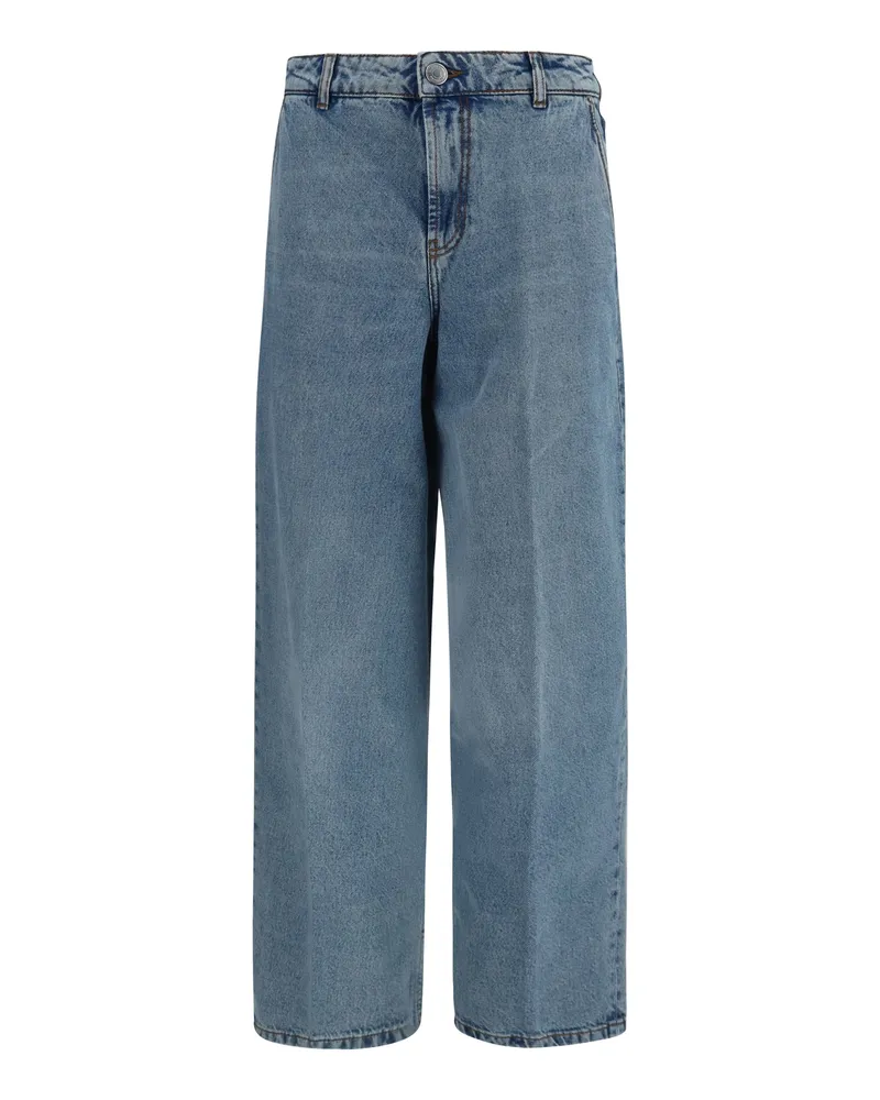 AMI Paris Balloon Fit Denim Jeans — Blue Blue