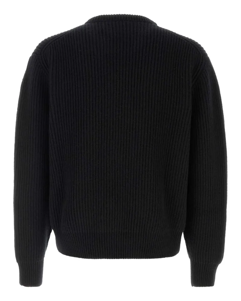 Jil Sander Men's Black Wool Sweater 001 Exterior: Maglieria Black