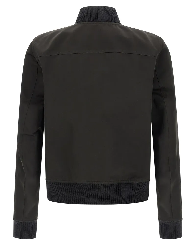 Rick Owens Men's Black Polyester Bomber Clothing Black