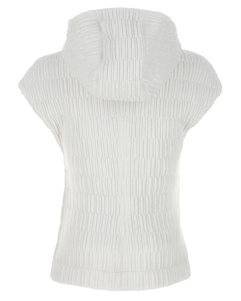 Ferragamo Women's White Polyamide Sleeveless Jacket Clothing White