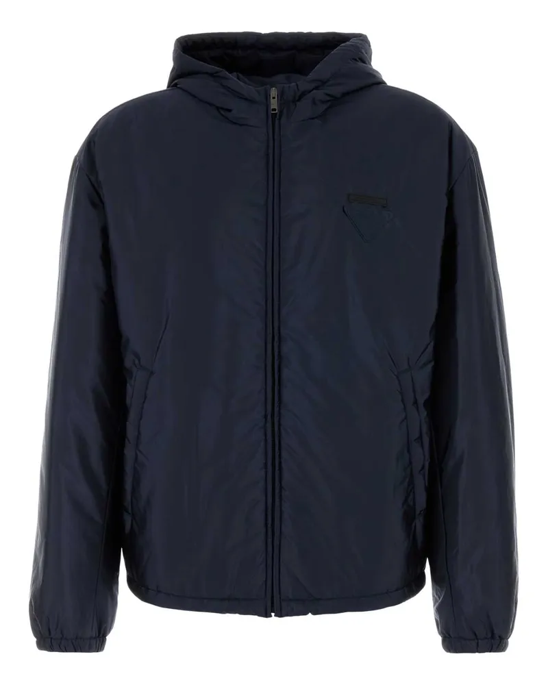Prada Re-Nylon Padded Down Jacket — Navy Navy