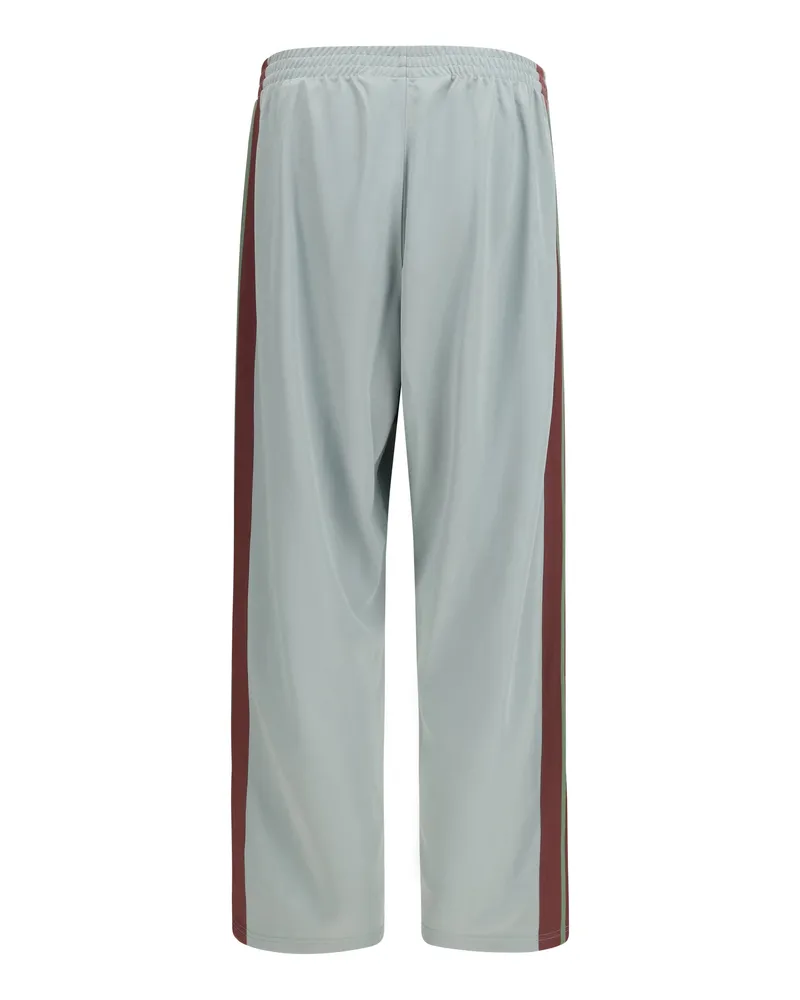 Palm Angels Logo-Embroidered Track Joggers — Gray Gray