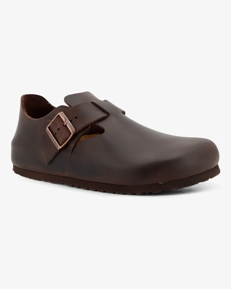 Birkenstock Unisex Sandals London Brown Leather Brown