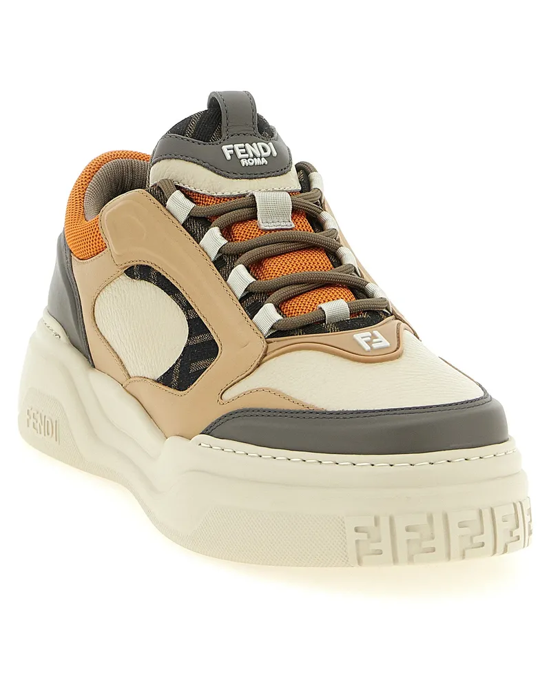 Fendi Force Sneaker — Cream Cream