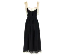 Women's Bicolor Cotton Long Dress
