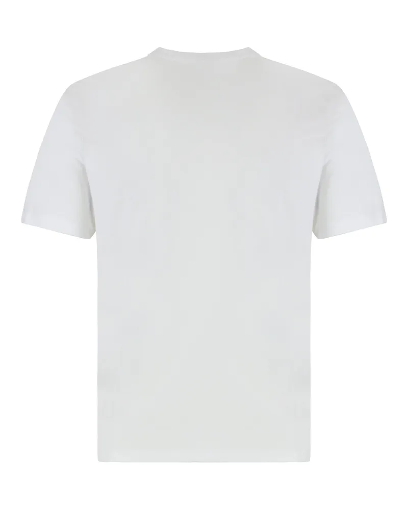 Kitsuné Fox Logo-Embroidered Cotton T-Shirt — White White