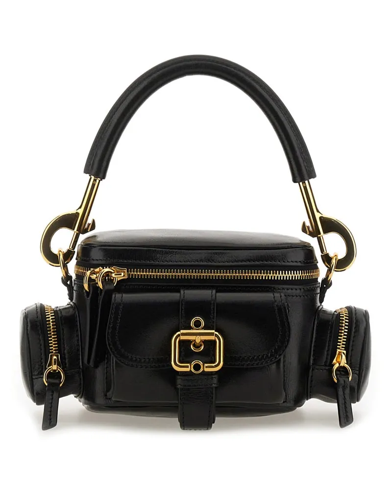 Chloé Leather Camera Shoulder Bag — Black Black