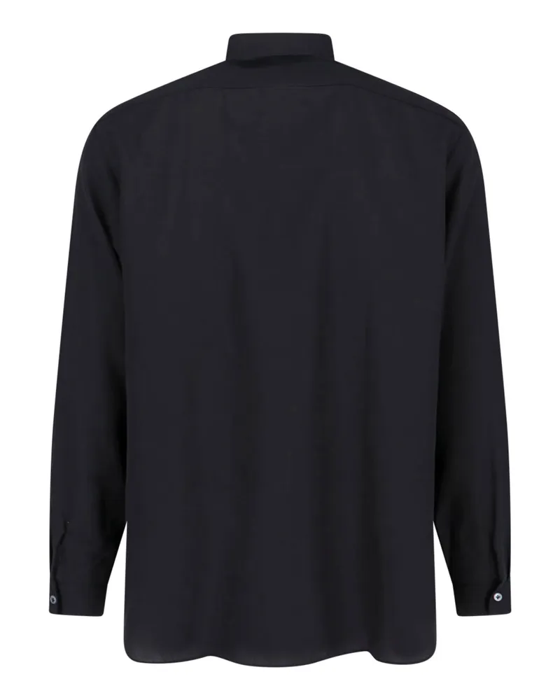 LARDINI Men's Shirts Black Tencel Black