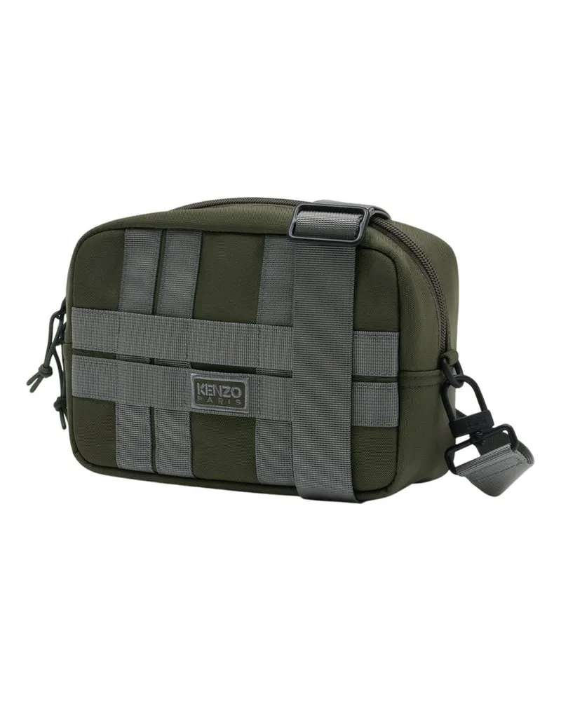 Kenzo Women's Crossbody -  Nylon Khaki Bags Crossbodies Green