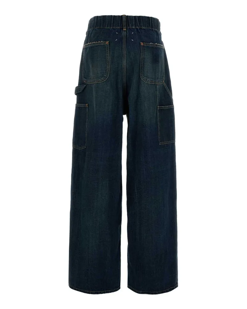 Maison Margiela Women's Denim Jeans Bluewash Exterior: Cotton Blue