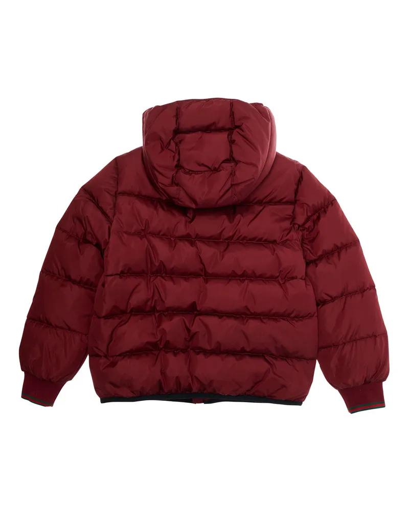 Gucci Boys' Bordeaux Down Jacket With Fixed Hood Polyamide Padded Bordeaux