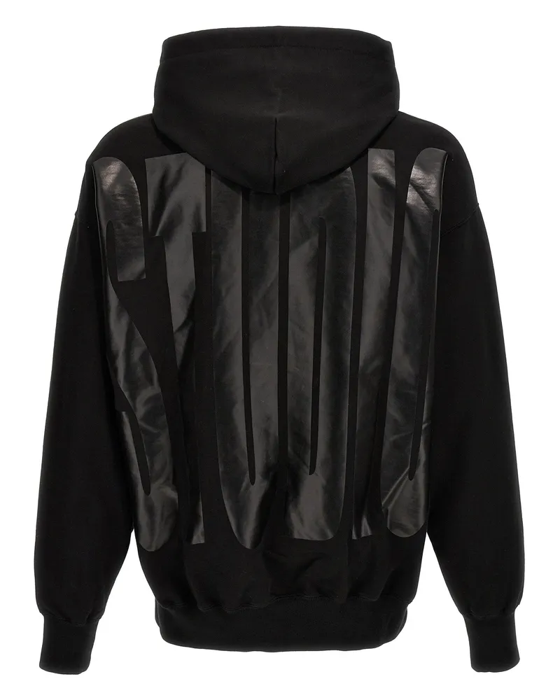 1989 STUDIO Faded Logo Hoodie — Black Black