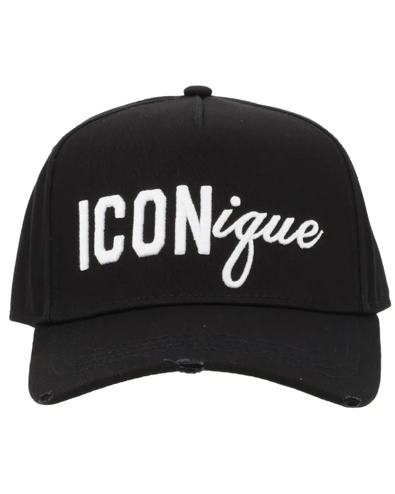 Dsquared2 BCM0996_05C000012124 Cotton Baseball Cap — Black Black