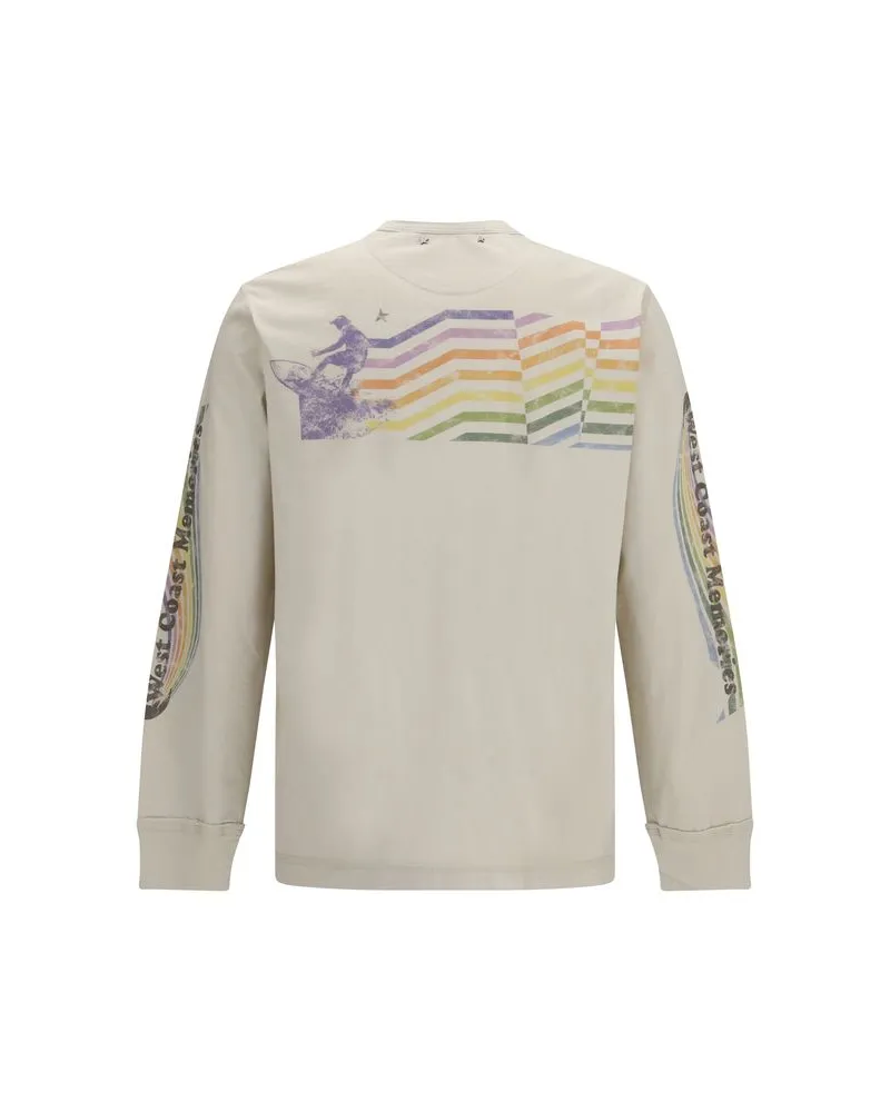 Golden Goose Men's Beige Cotton Sweatshirt Clothing Beige