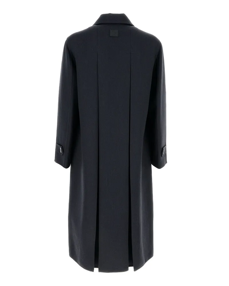 Fendi Indaco Coat Navy