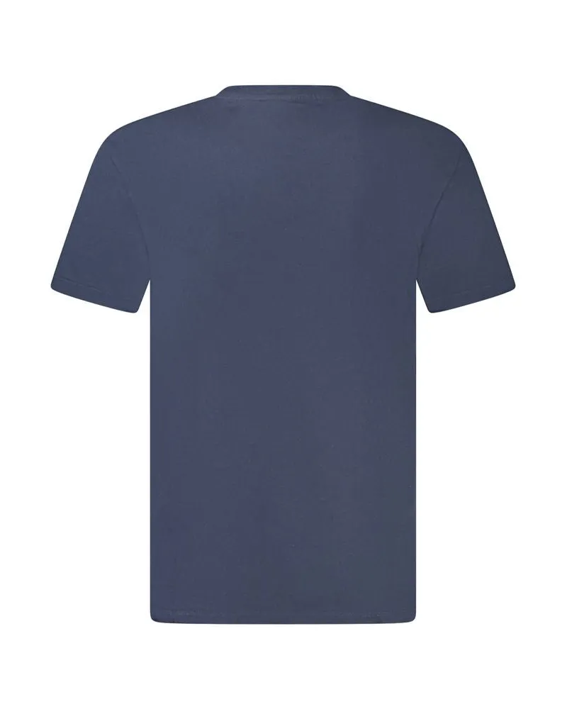 Timberland Cotton with Logo Embroidery T-Shirt — Navy Navy