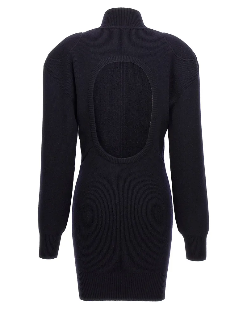 Stella McCartney Wool Blend Knit Knit Dress — Navy Navy