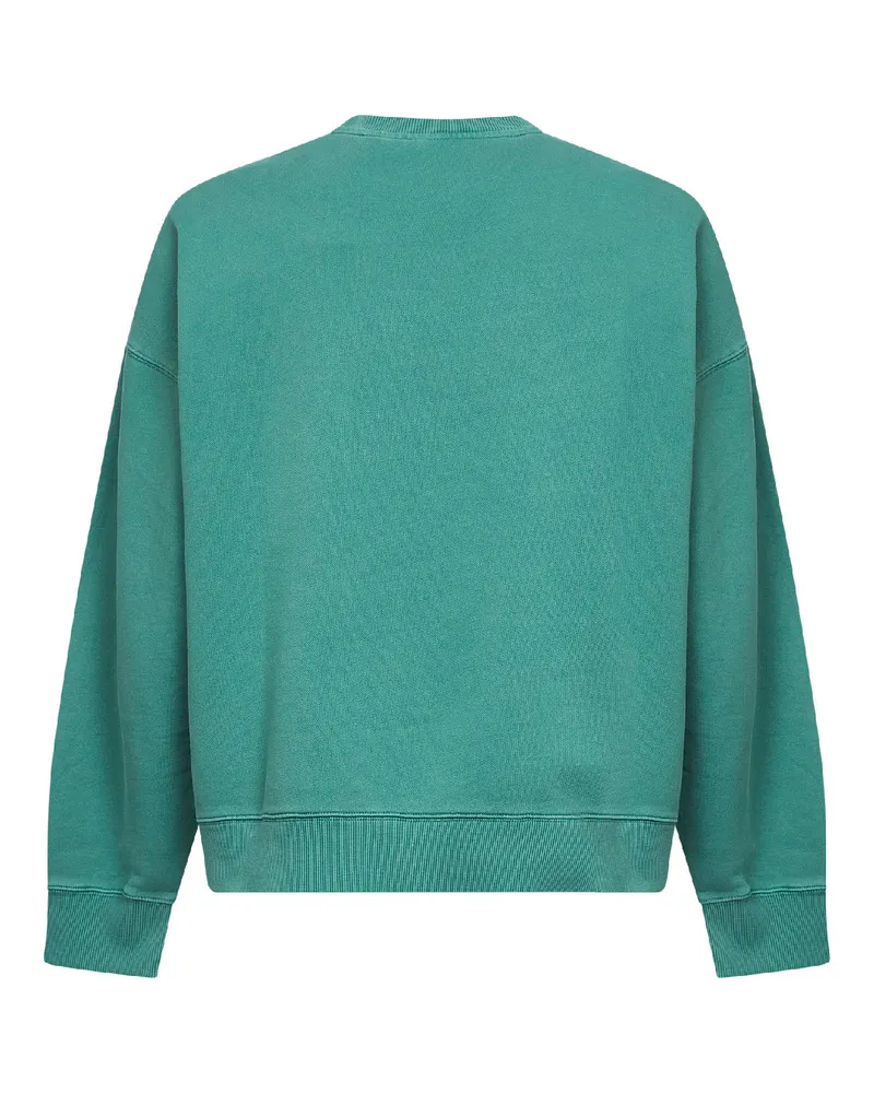 Carhartt WIP Men Crewneck Sweatshirt Lily Benton Green Cotton Sweatshirts Sweater Green