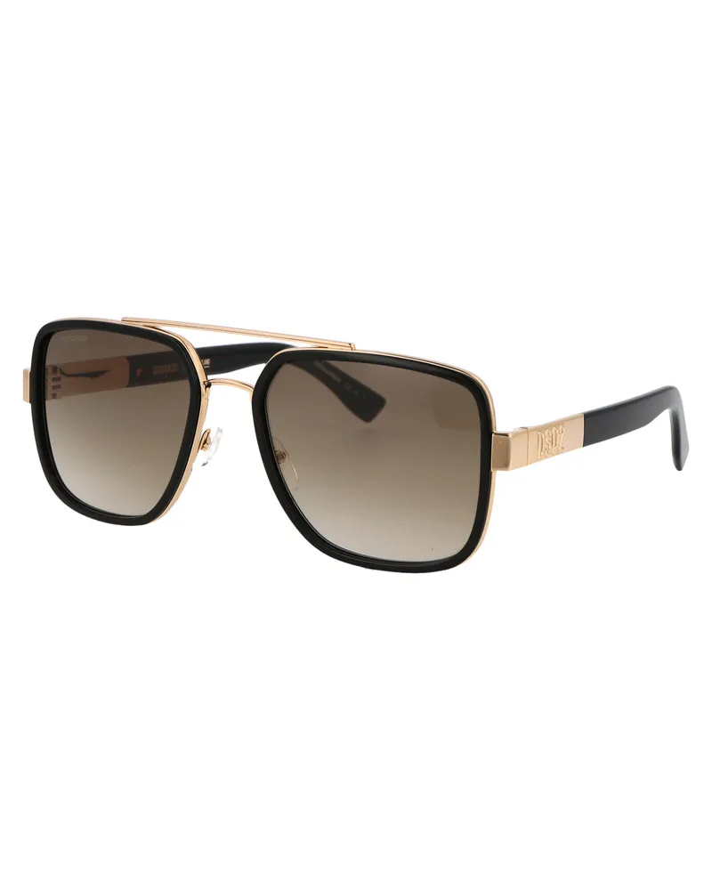 Dsquared2 Men's Sunglasses D20060-S Gold Black Acetate Gold-Black Gold/black Gold