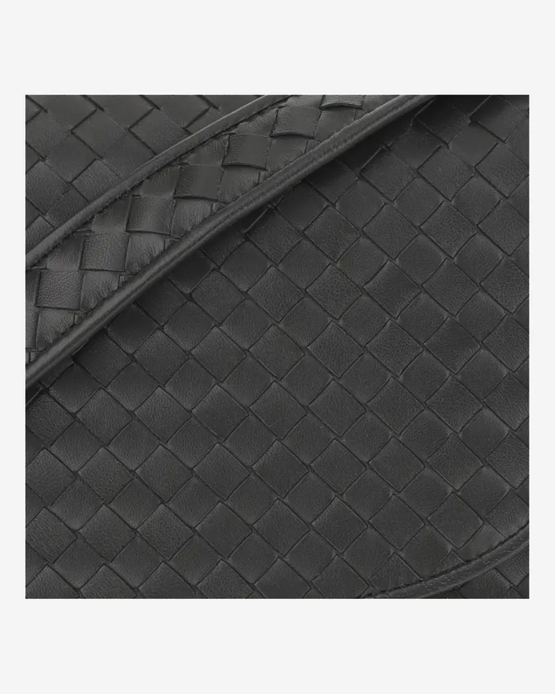 Bottega Veneta Men's Leather Messenger Bag Dark Green Lambskin Shoulder Green
