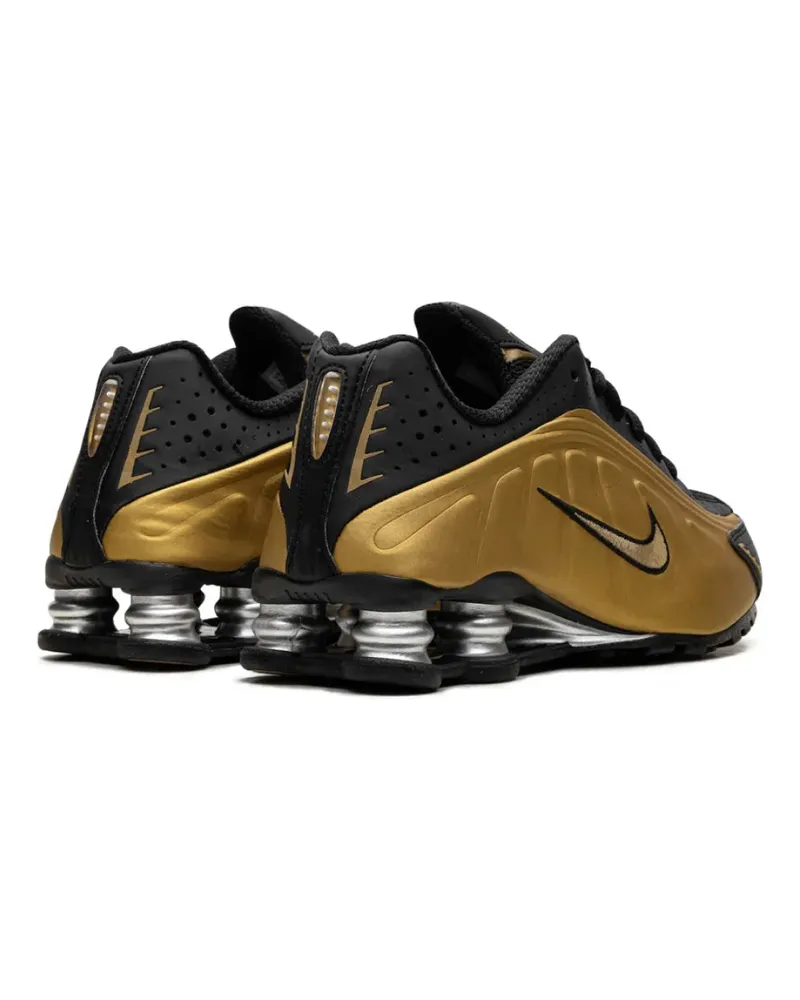 Nike Women's Shox R4 Sneakers Gold Shoes Gold